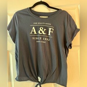Abercrombie & Fitch Navy Graphic Tee